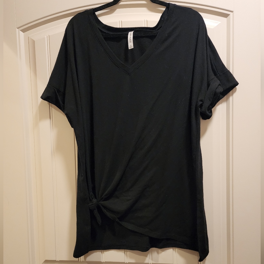 Boutique Knot Front Tee